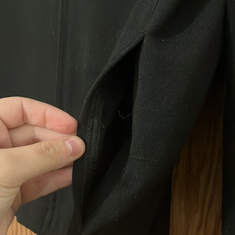 Vintage Trousers Etc New York Black Zip-up Jacket Size 6 - Picture 6 of 8